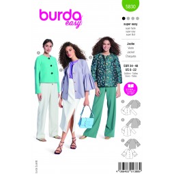 Burda 5830 - Veste courte et manches raglan