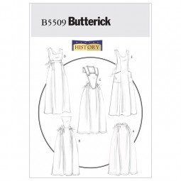 Patron Butterick 5509 - Tablier historique femme