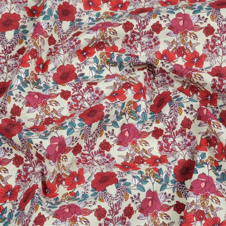 Tissu turquoise avec des motifs cachemire, des dorures, par Timeless Treasures Fabric by