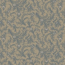 Tissu Mary Koval - Oxford - Delicate paisley taupe