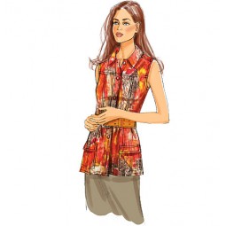 Patron Butterick 5616 - Veste mi-saison