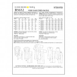 Patron Butterick 5652 - Robe portefeuille