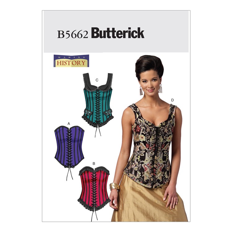 Patron Butterick 5662 - Corset