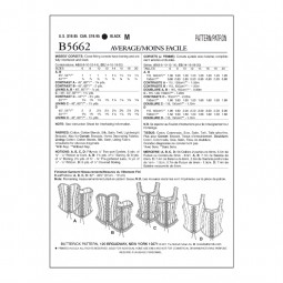 Patron Butterick 5662 - Corset