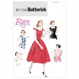 Patron Butterick 5708 - Robe corsage ajusté