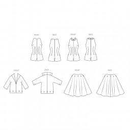 Patron Butterick 6989 - Combinaison et jupe année 50