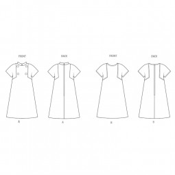 Patron Butterick 6990 - Robe vintage année 60