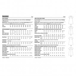 Patron Butterick 6990 - Robe vintage année 60