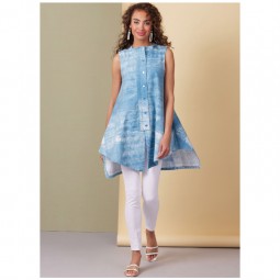Patron Butterick 6995 - Chemise ou tunique asymétrique