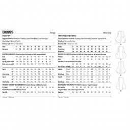 Patron Butterick 6995 - Chemise ou tunique asymétrique