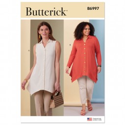 Patron Butterick 6997 - tunique avec ou sans manche