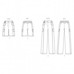 Patron Butterick 6998 - Short ou pantalon