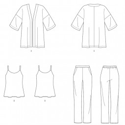 Patron Butterick 7001 - Ensemble veste corsage et pantalon