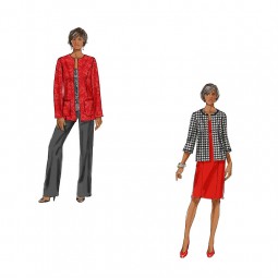 Patron Butterick 5719 - Ensemble veste robe ou pantalon