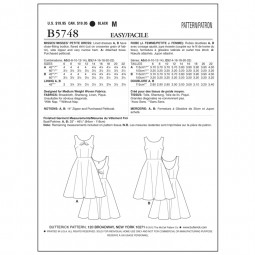 Patron Butterick 5748 - Robe rétro