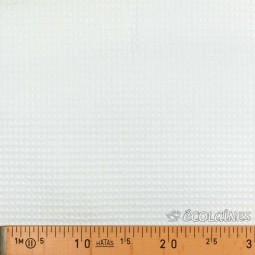 Tissu nid d'abeille blanc