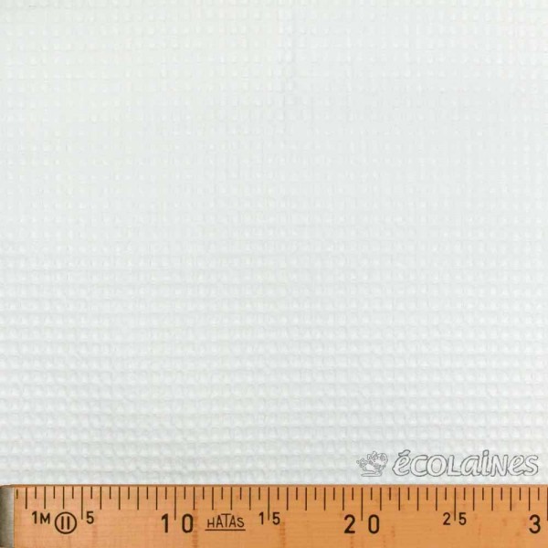 Tissu nid d'abeille blanc