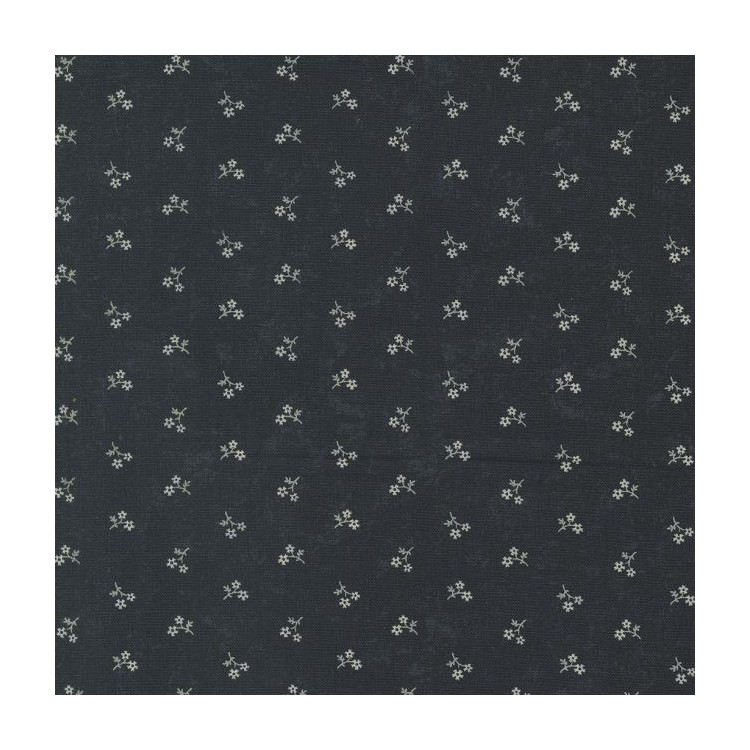 Tissu Moda - Blackbirds Nest - Petite petals black