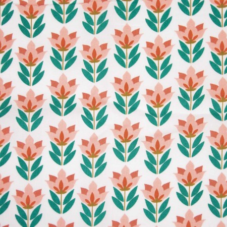 Tissu Katia fabrics - Popeline de coton - 70's flowers Tissu Katia fabrics - Popeline de coton - 70's flowers