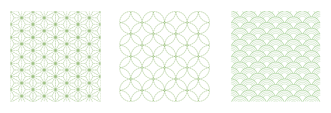 Motifs classiques sashiko